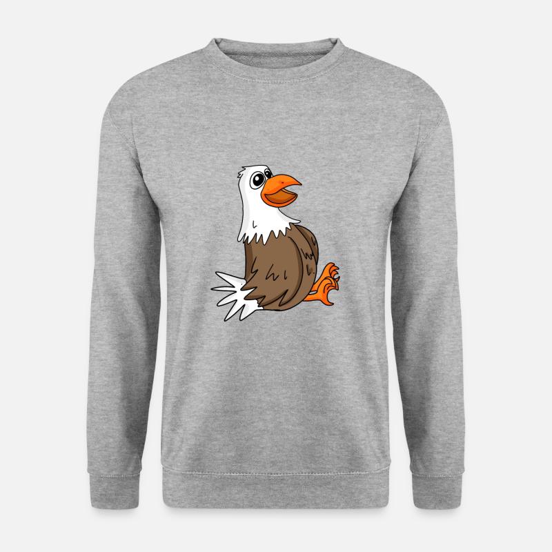 Niedliche Möwe - Unisex Pullover - Weißgrau meliert