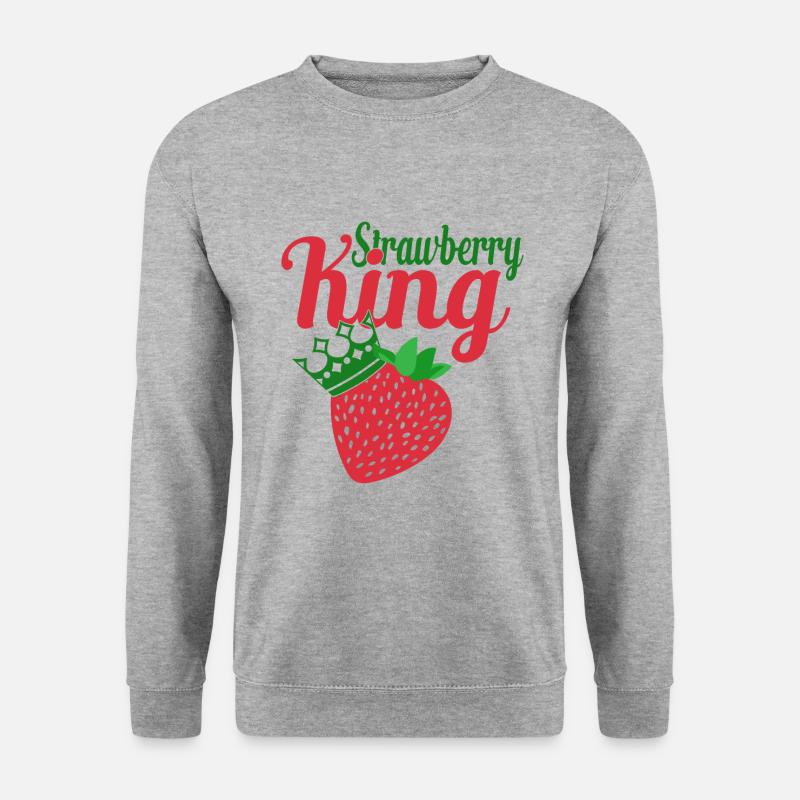 Strawberry King - Unisex Sweatshirt - salt & pepper