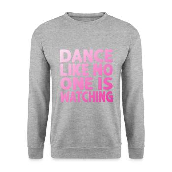 Dance Like No One Is Watching - Unisex Pullover - Weißgrau meliert - Vorne - Alina (178cm) & Michal (187cm)