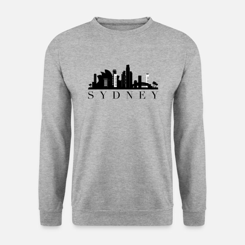 Sydney - Unisex Pullover - Weißgrau meliert