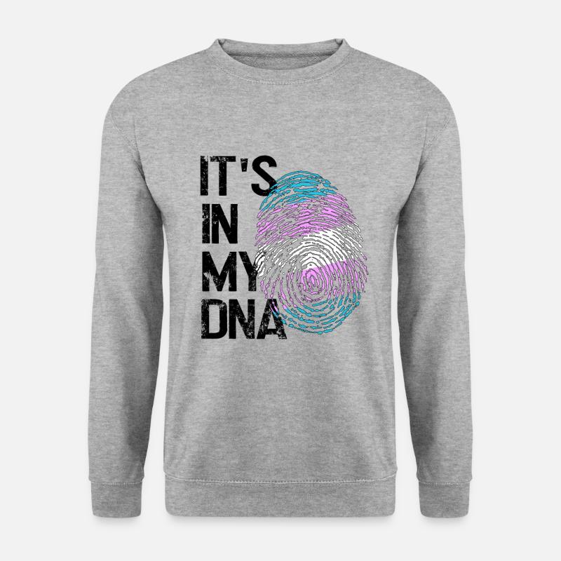 LGBTQ-Liebe in meiner DNA - Unisex Pullover - Weißgrau meliert
