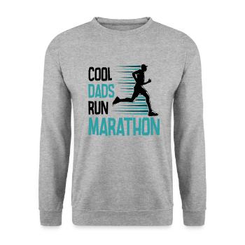 Laufen Sie 26,2 Meilen Marathon Herausforderung - Unisex Pullover - Weißgrau meliert - Vorne - Alina (178cm) & Michal (187cm)