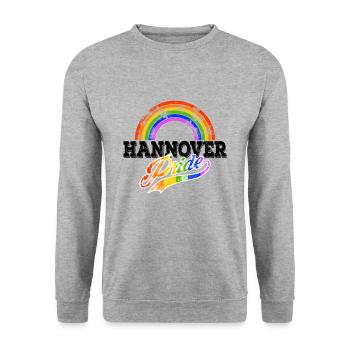 Fierté Hanovre - Sweat-shirt Unisexe - gris chiné - Devant - Alina (178cm) & Michal (187cm)