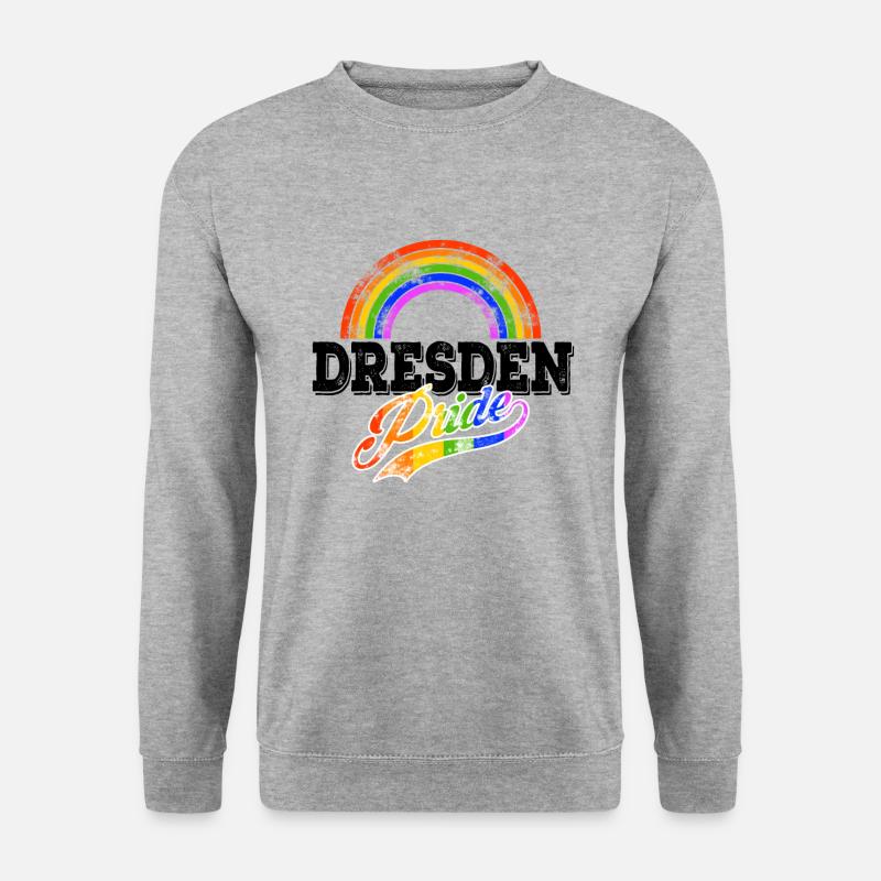 Pride Dresden - Unisex Pullover - Weißgrau meliert
