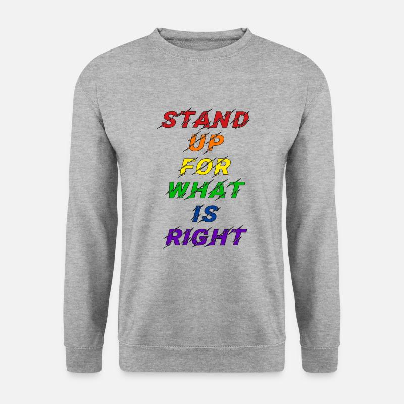 Pride LGBT Statement - Unisex Pullover - Weißgrau meliert