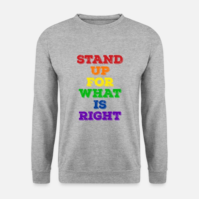 Pride LGBT Statement - Unisex Sweatshirt - salt & pepper