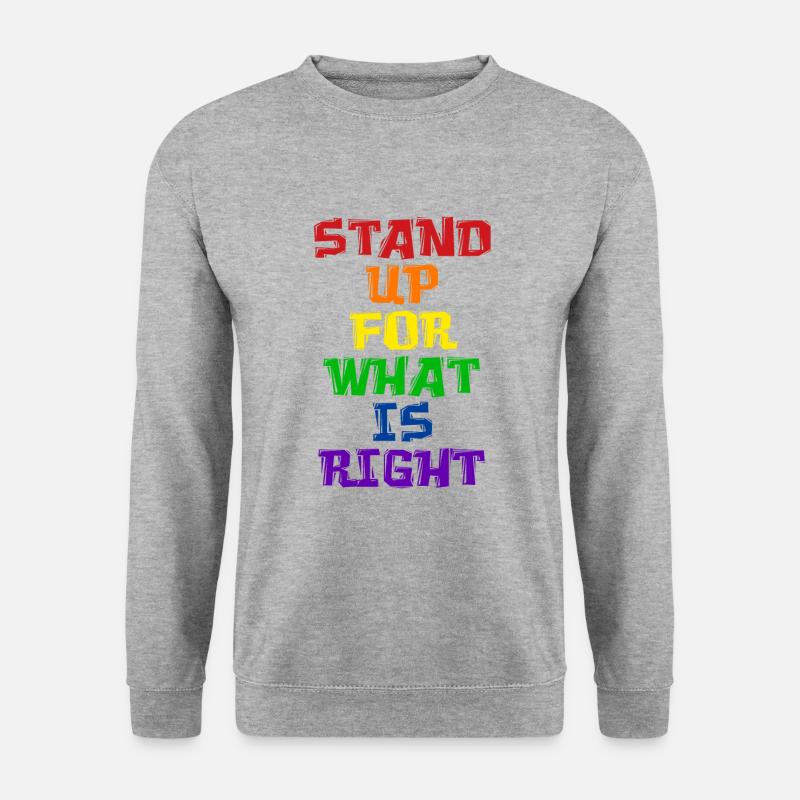 Pride LGBT Statement - Unisex Sweatshirt - salt & pepper