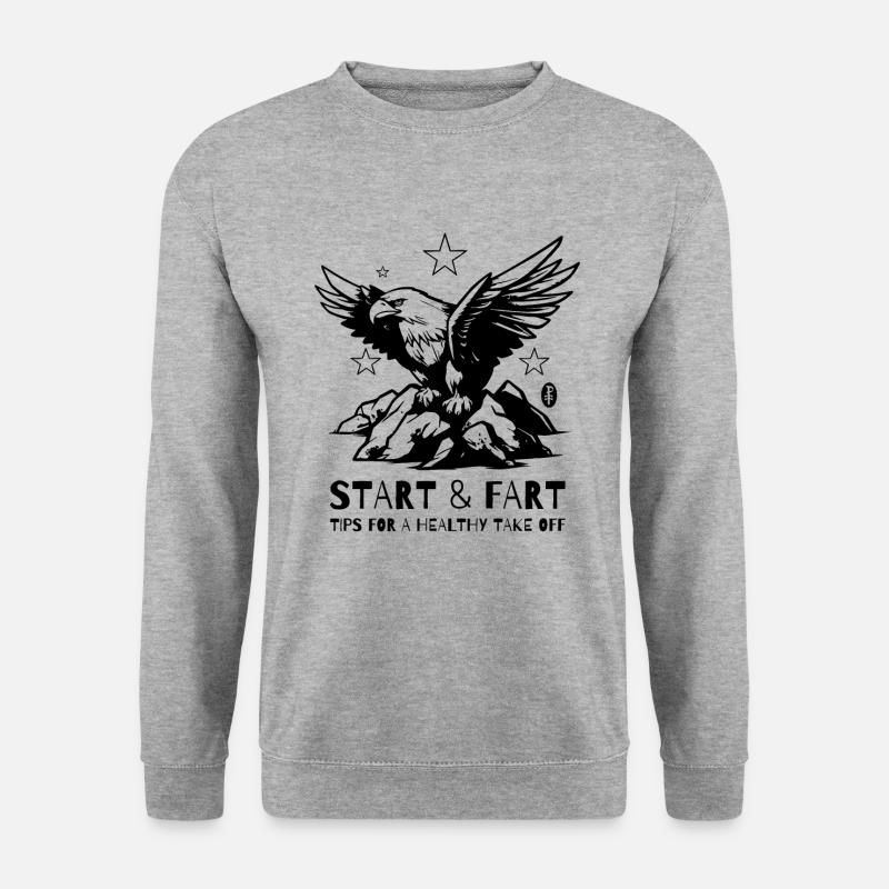 Flying take-off and eagle take-off - Unisex Sweatshirt - salt & pepper