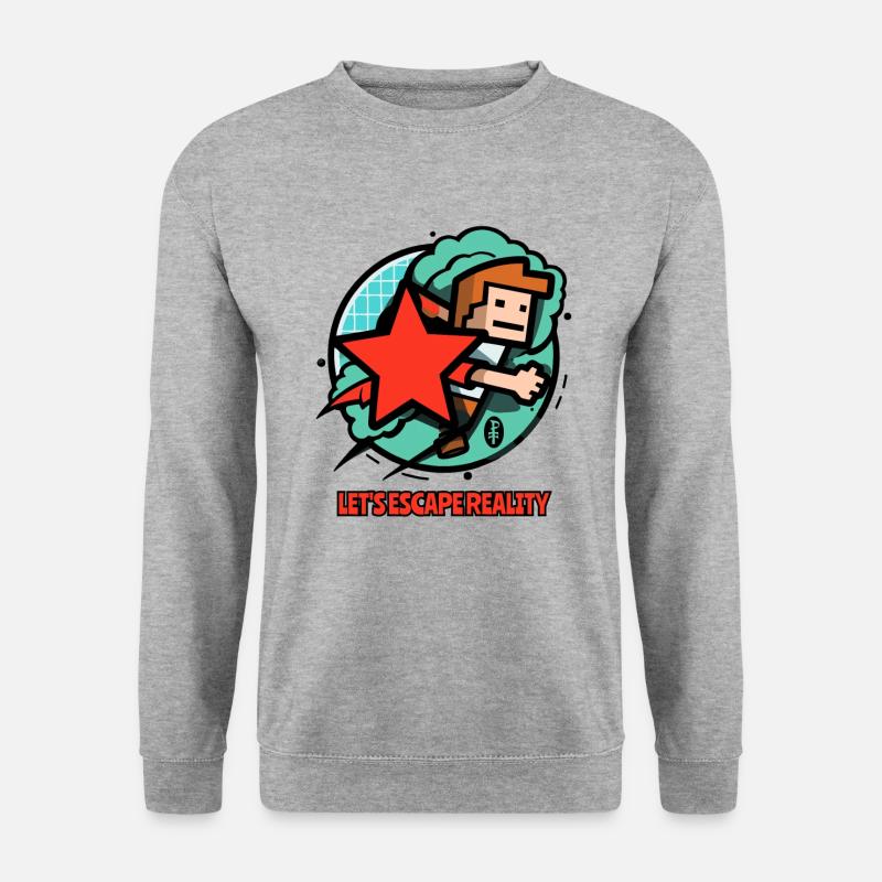 Let's escape reality with gaming - Unisex Sweatshirt - salt & pepper