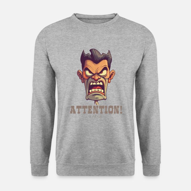 Drill Sergeant Instructor, Attention! - Unisex Sweatshirt - salt & pepper