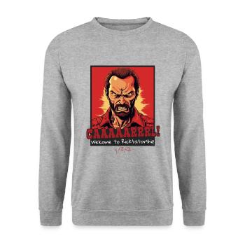 Karl and Rick: Dead and walking as zombies - Unisex Sweatshirt - salt & pepper - Front - Alina (178cm) & Michal (187cm)