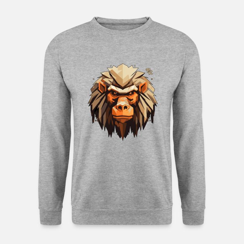 hairy monkey - Unisex Sweatshirt - salt & pepper