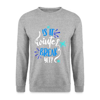 C’est la trêve hivernale ? - Colorisé - Sweat-shirt Unisexe - gris chiné - Devant - Alina (178cm) & Michal (187cm)