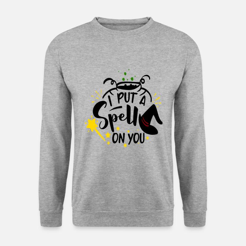Ich habe dich verzaubert - Unisex Pullover - Weißgrau meliert