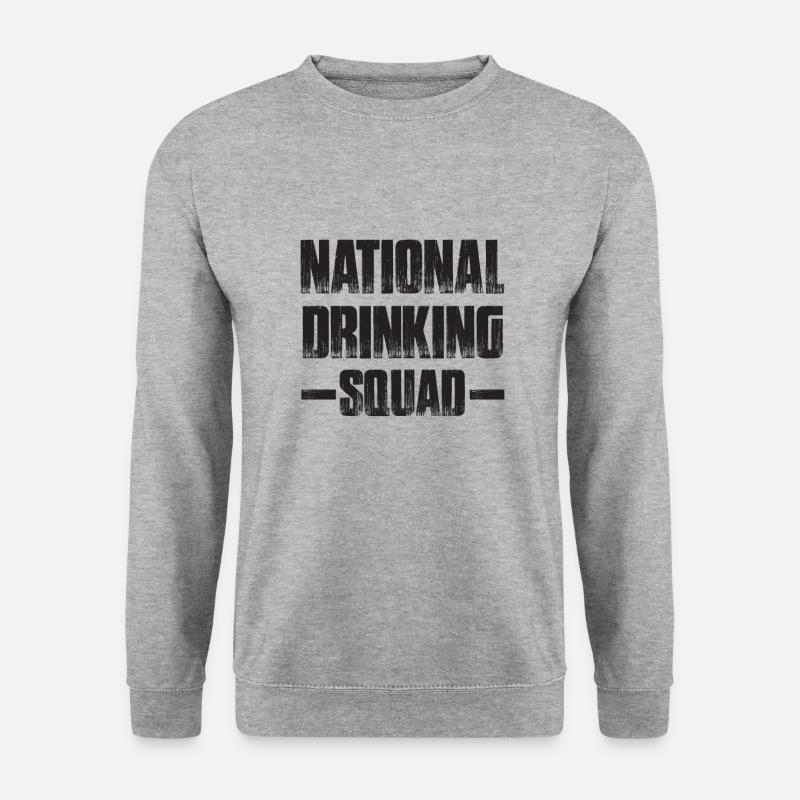 Wochenende mit Freunden in der Gruppe Trinken und - Unisex Pullover - Weißgrau meliert