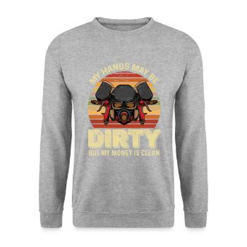 Maler und Lackierer, der Beste und Nervigste Beruf - Unisex Pullover - Weißgrau meliert - Vorne - Alina (178cm) & Michal (187cm)