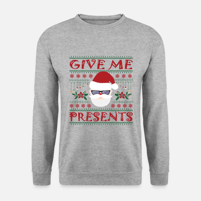 Joyeux Noël et Joyeux réveillon de Noël - Sweat-shirt Unisexe - gris chiné