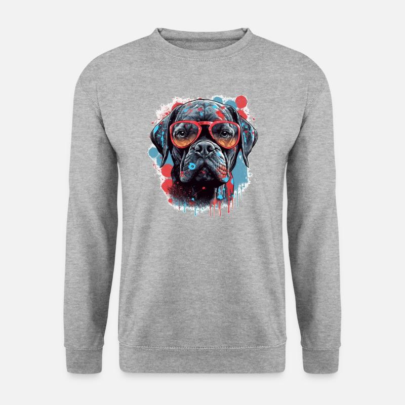 Chien - Sweat-shirt Unisexe - gris chiné