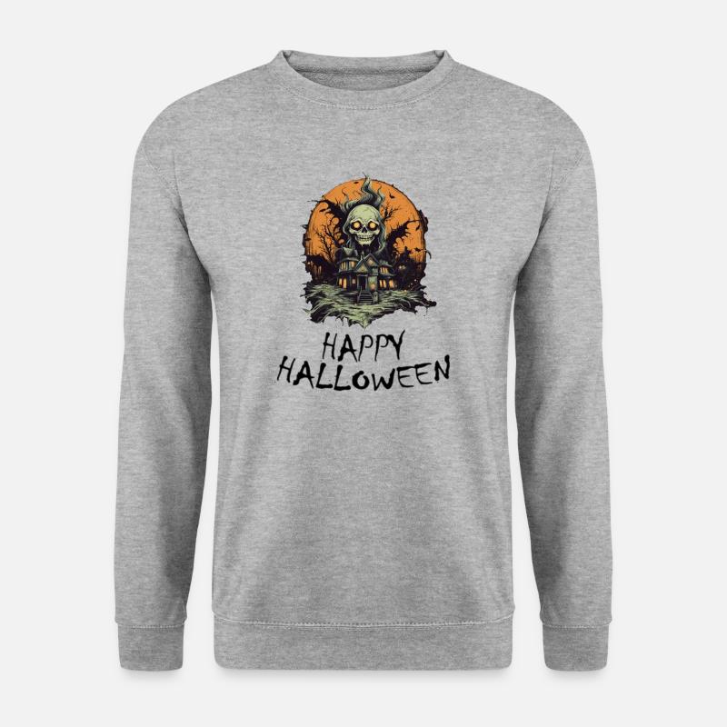 Halloween - Joyeux Halloween - Sweat-shirt Unisexe - gris chiné