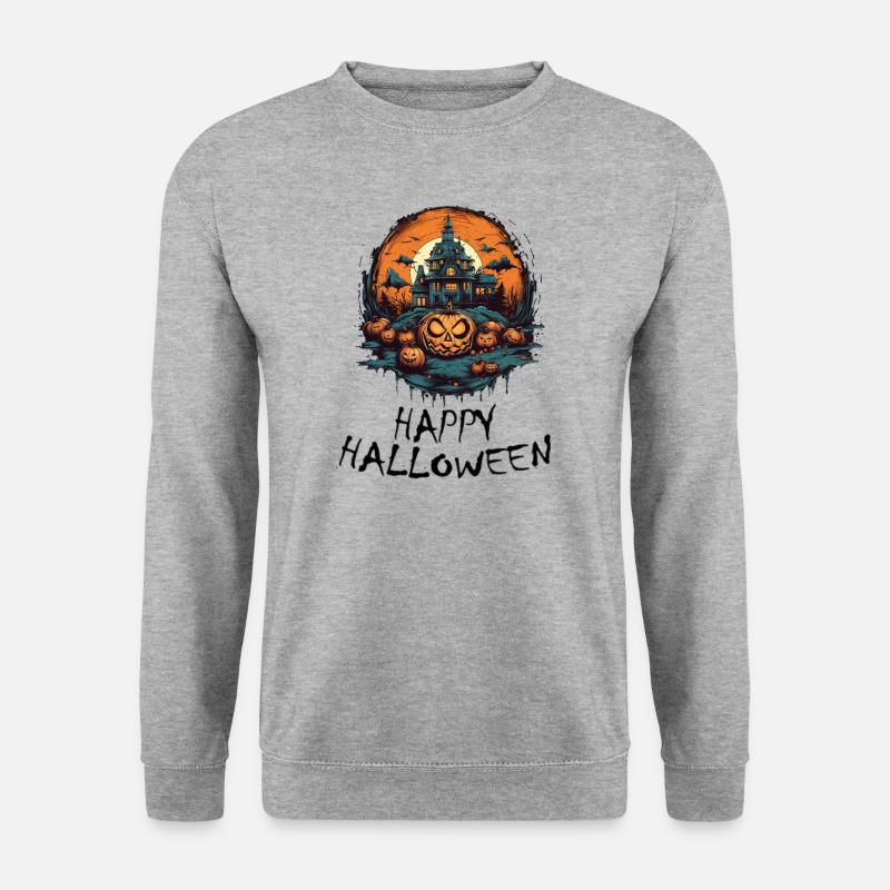 Halloween - Joyeux Halloween - Sweat-shirt Unisexe - gris chiné