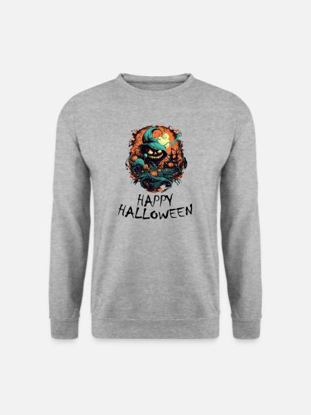 Halloween - Joyeux Halloween - Sweat-shirt Unisexe - gris chiné