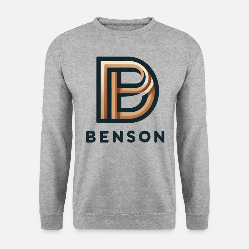 Benson Logo - Unisex Pullover - Weißgrau meliert