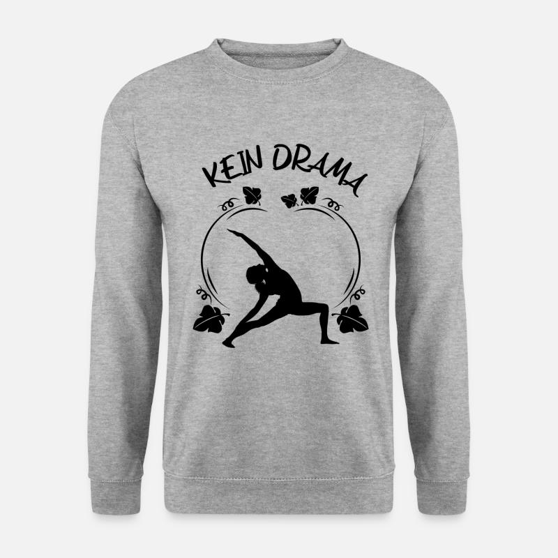 Yoga - Unisex Pullover - Weißgrau meliert
