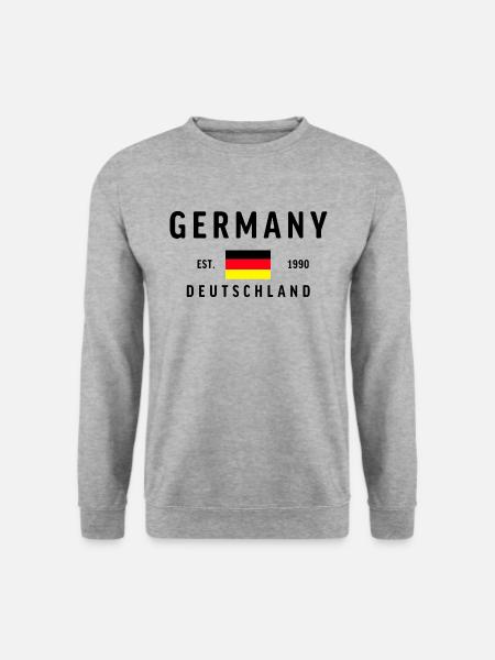 Deutschland Est 1990 Classic - Unisex Pullover - Weißgrau meliert