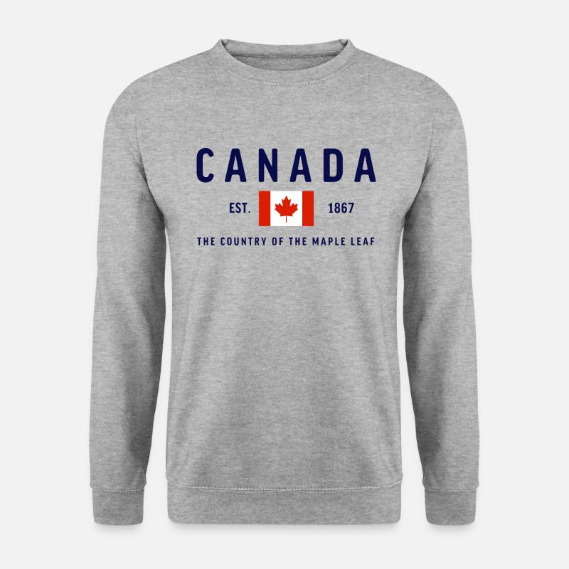 Canada Est 1867 Classic - Unisex Pullover - Weißgrau meliert