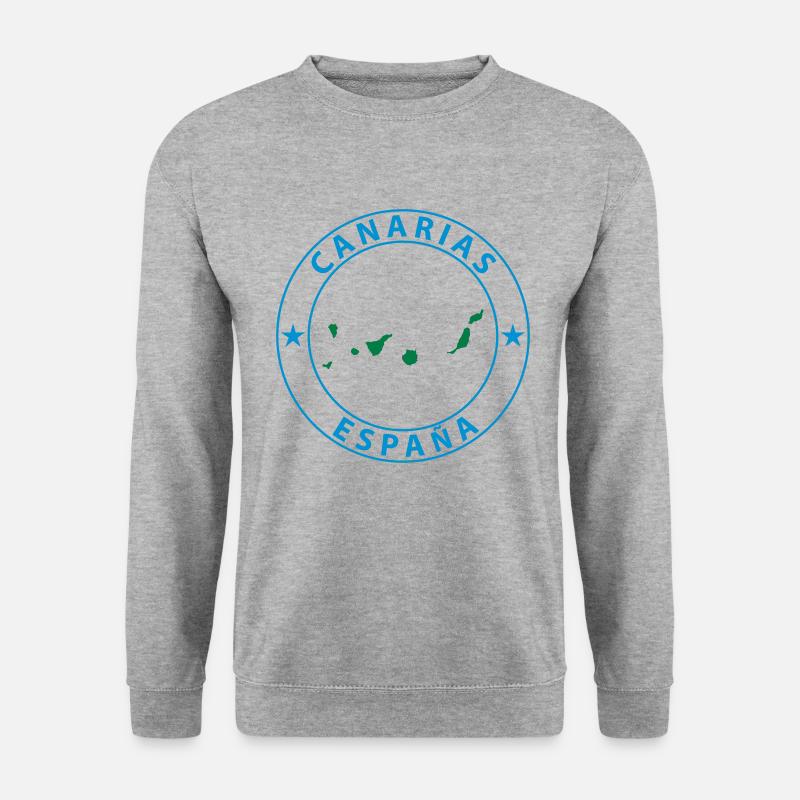 Canary Islands - Unisex Pullover - Weißgrau meliert