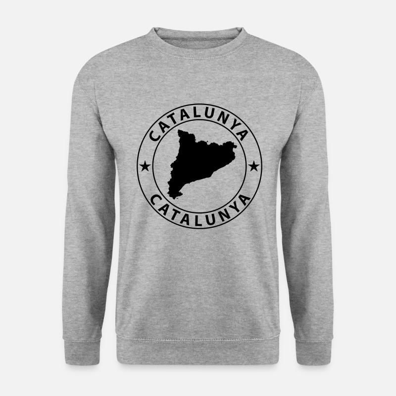 Catalunya - Unisex Pullover - Weißgrau meliert