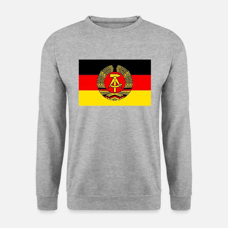 GDR flag (stylized) - Unisex Sweatshirt - salt & pepper