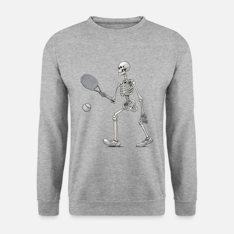 Tennis - Unisex Pullover - Weißgrau meliert