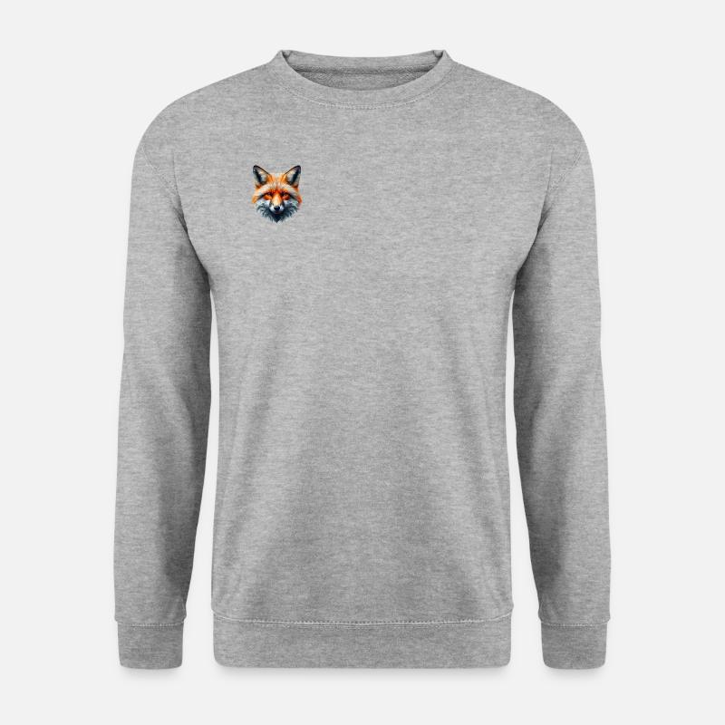 Polygone de renard - Sweat-shirt Unisexe - gris chiné