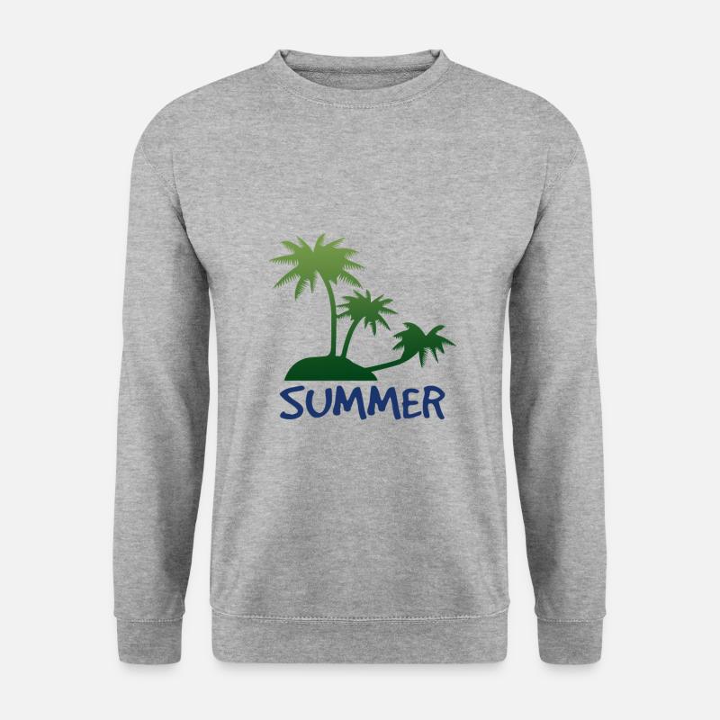 Summer...Sommer - Unisex Pullover - Weißgrau meliert