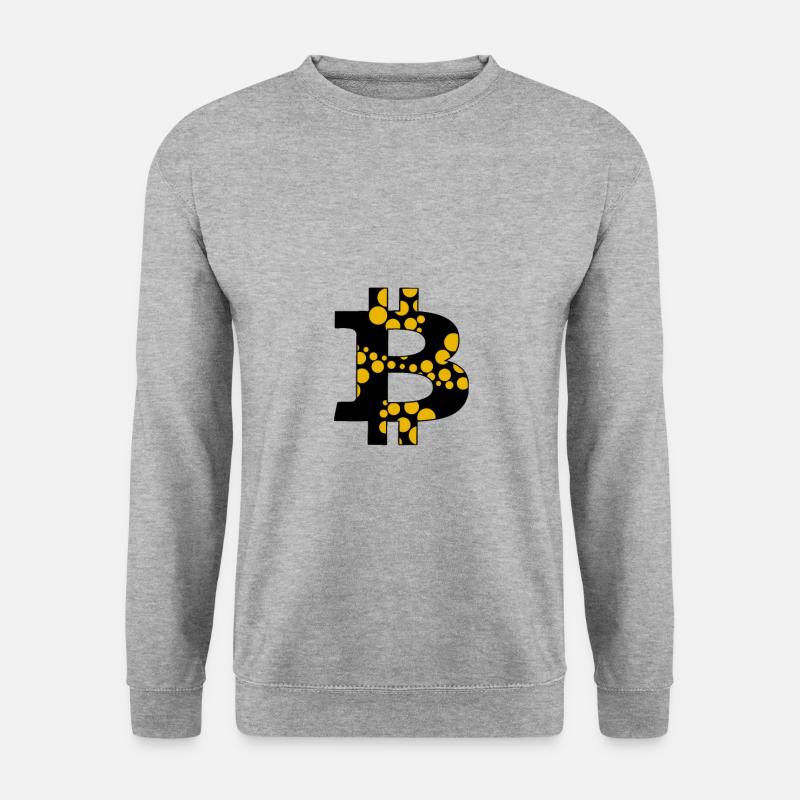 Bitcoin - Unisex Pullover - Weißgrau meliert