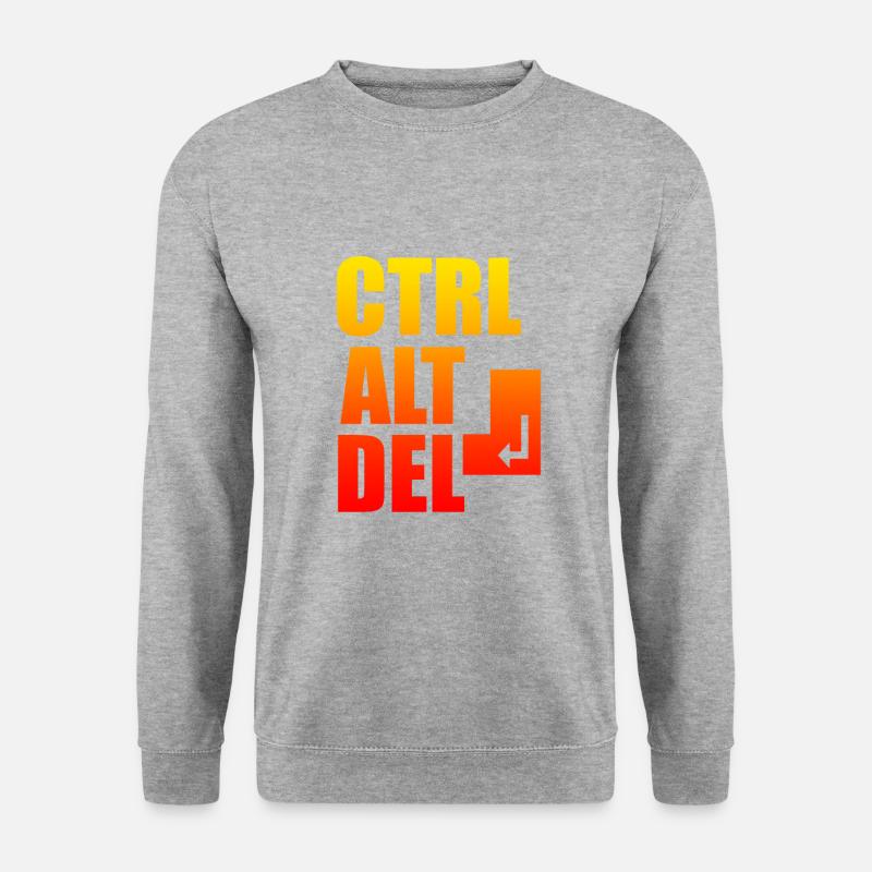 Computer - Unisex Pullover - Weißgrau meliert