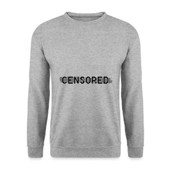 Internet censored - Unisex Sweatshirt - salt & pepper - Front - Alina (178cm) & Michal (187cm)