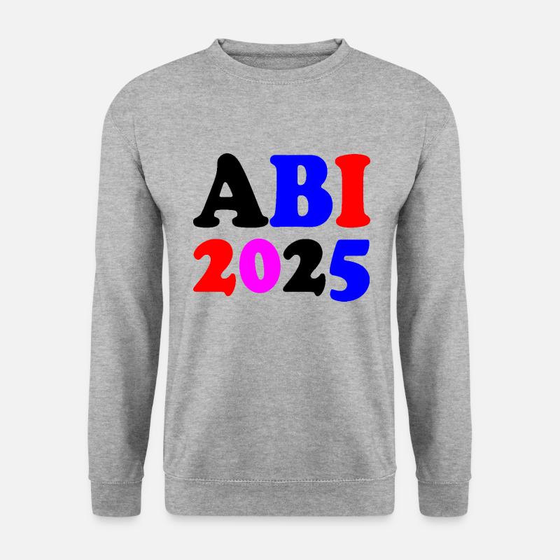 Abi 2025 - Unisex Pullover - Weißgrau meliert