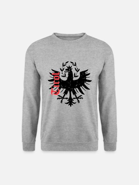 Tirol - Unisex Pullover - Weißgrau meliert