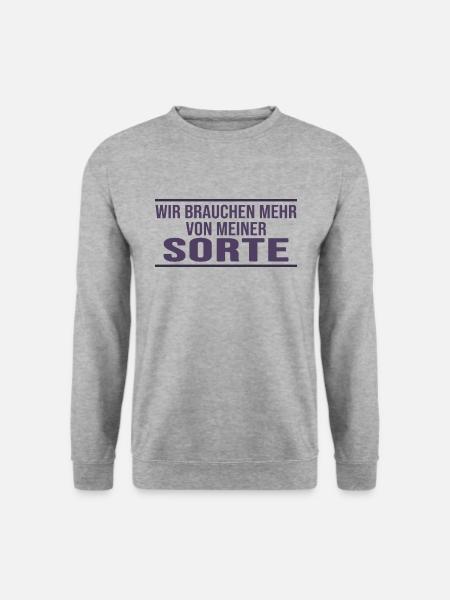 chefsache meme coole sprüche real life statement - Unisex Pullover - Weißgrau meliert