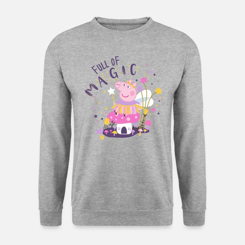 Peppa Wutz´s Magische Welt - Unisex Pullover - Weißgrau meliert