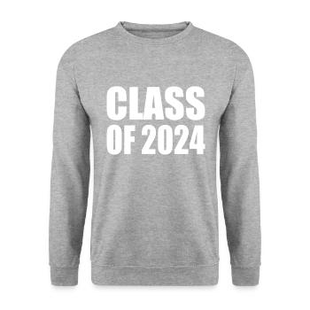 Class of 2024 - Unisex Sweatshirt - salt & pepper - Front - Alina (178cm) & Michal (187cm)