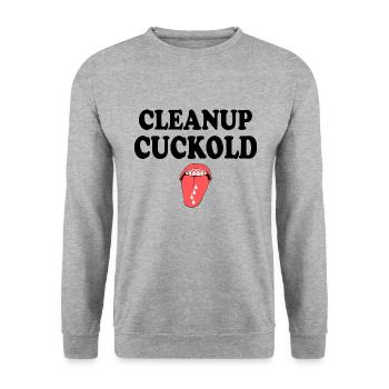 cocu - Sweat-shirt Unisexe - gris chiné - Devant - Alina (178cm) & Michal (187cm)
