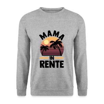 Pensioner Pension Pension Retirement Mother Mom - Unisex Sweatshirt - salt & pepper - Front - Alina (178cm) & Michal (187cm)