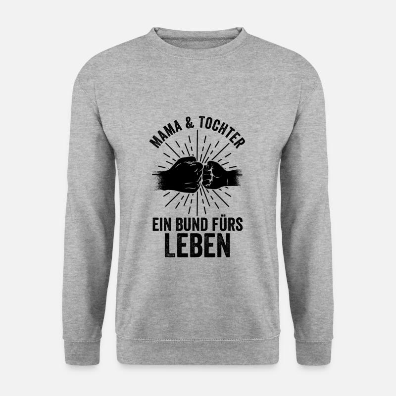 Mutter Mama Und Tochter - Unisex Pullover - Weißgrau meliert