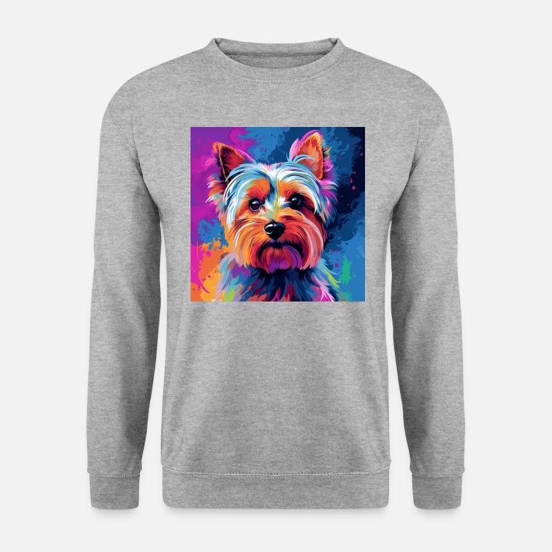 Yorkshire Terrier Pop Art - Unisex Sweatshirt - salt & pepper
