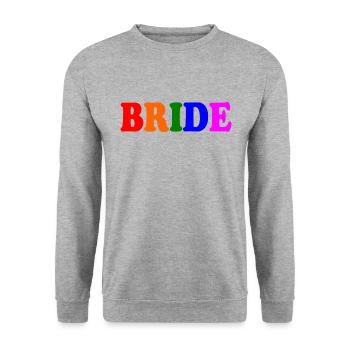 Bride - Unisex Sweatshirt - salt & pepper - Front - Alina (178cm) & Michal (187cm)