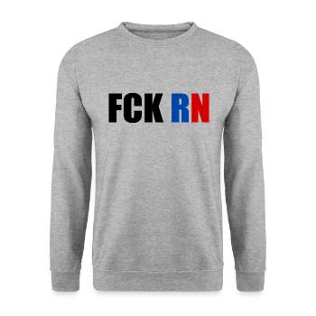 rn - Sweat-shirt Unisexe - gris chiné - Devant - Alina (178cm) & Michal (187cm)