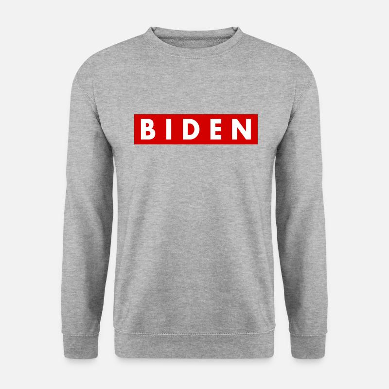 Biden - Unisex Pullover - Weißgrau meliert